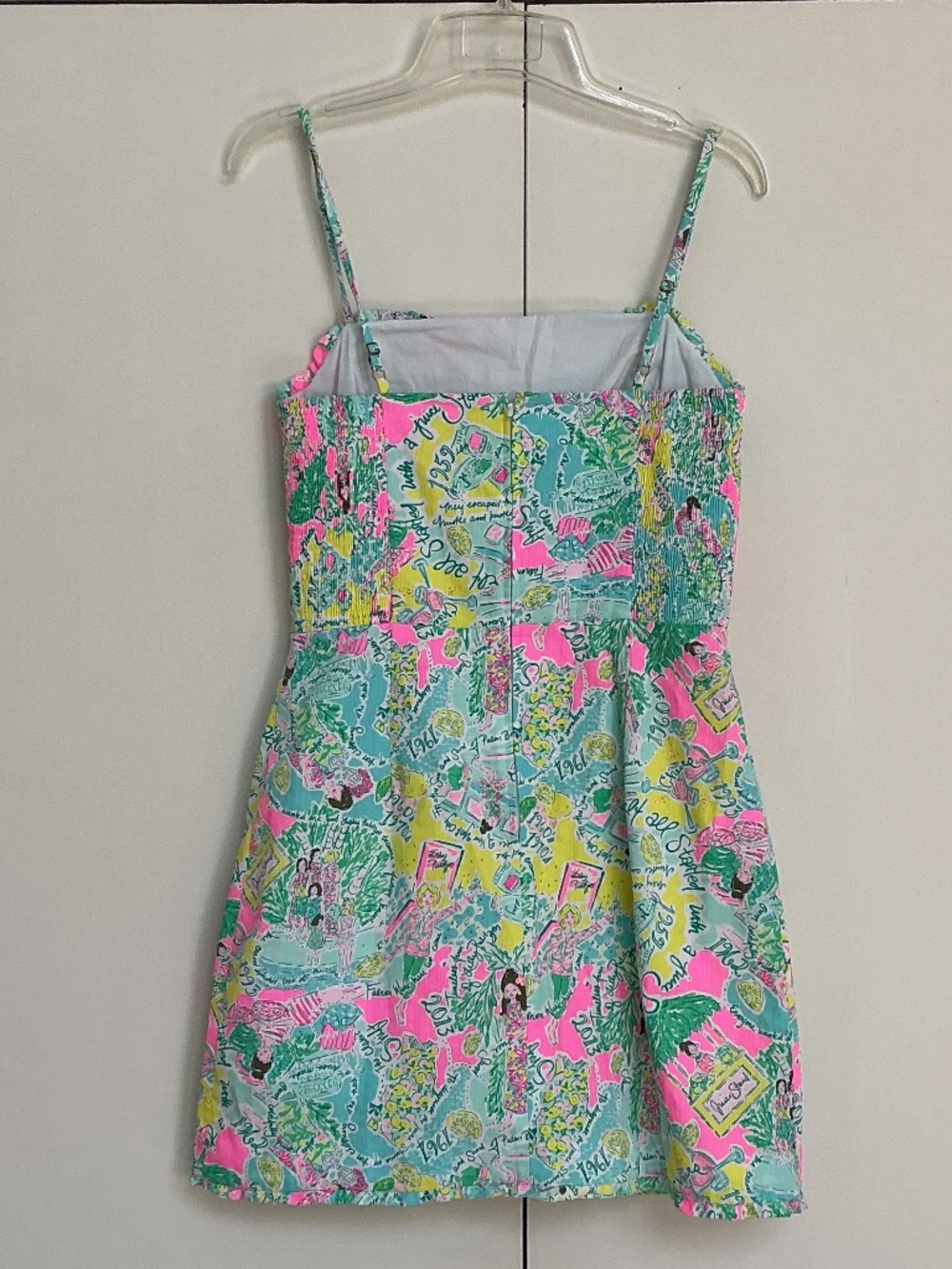 Lilly Pulitzer sz 4 Jesse Ruffle Romper Pop Up in the Beginning - Picture 3 of 12